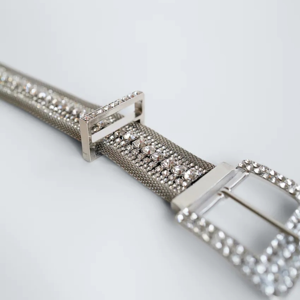 Zara JEWEL Rhinestone Belt - Picture 6 of 8